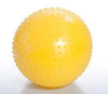 Мяч для занятий лечебной физкультурой (массажный,  АВС, с насосом, 55см., желтый) М -155